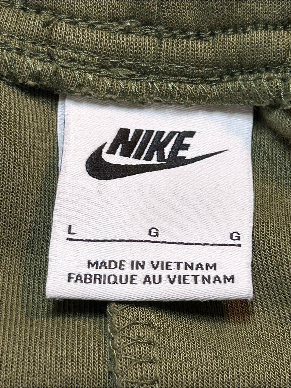 Nike Sportswear Tech Fleece Joggers Olive Green Khaki Slim Sweatpants Pants - Picture 8 of 8
